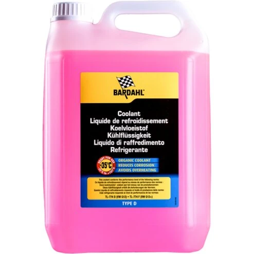 Bardahl Kølervæske Type D 5 L (rød) - koncentrat