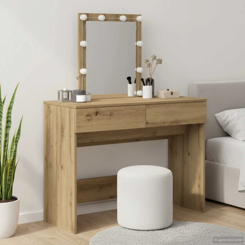 vidaXL Klædeskab Artisan Egetræ 100 x 40 x 130 cm