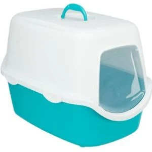Trixie Victor lukket kattetoilet 40x40x56 cm turkis/creme