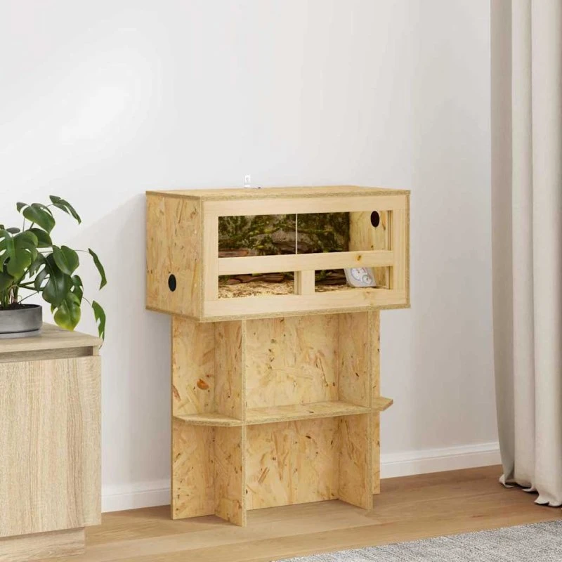 vidaXL Terrarium Brun 60x30x80 cm OSB
