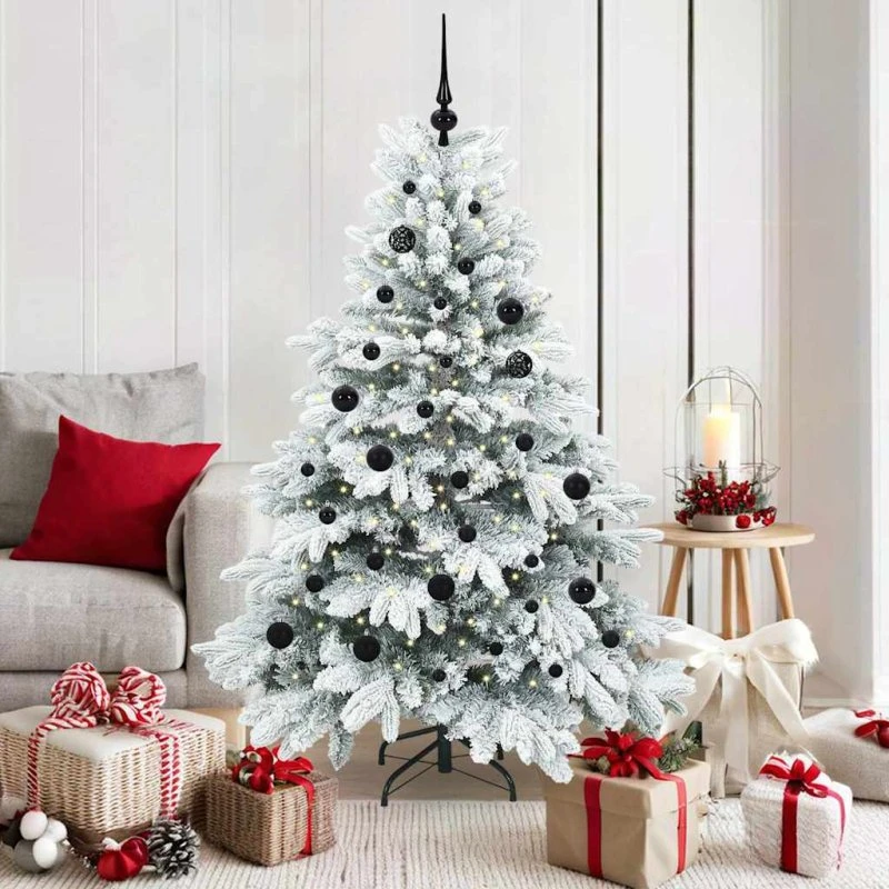 vidaXL Kunstigt juletræ 150 cm med 150 LED'er, Hvid