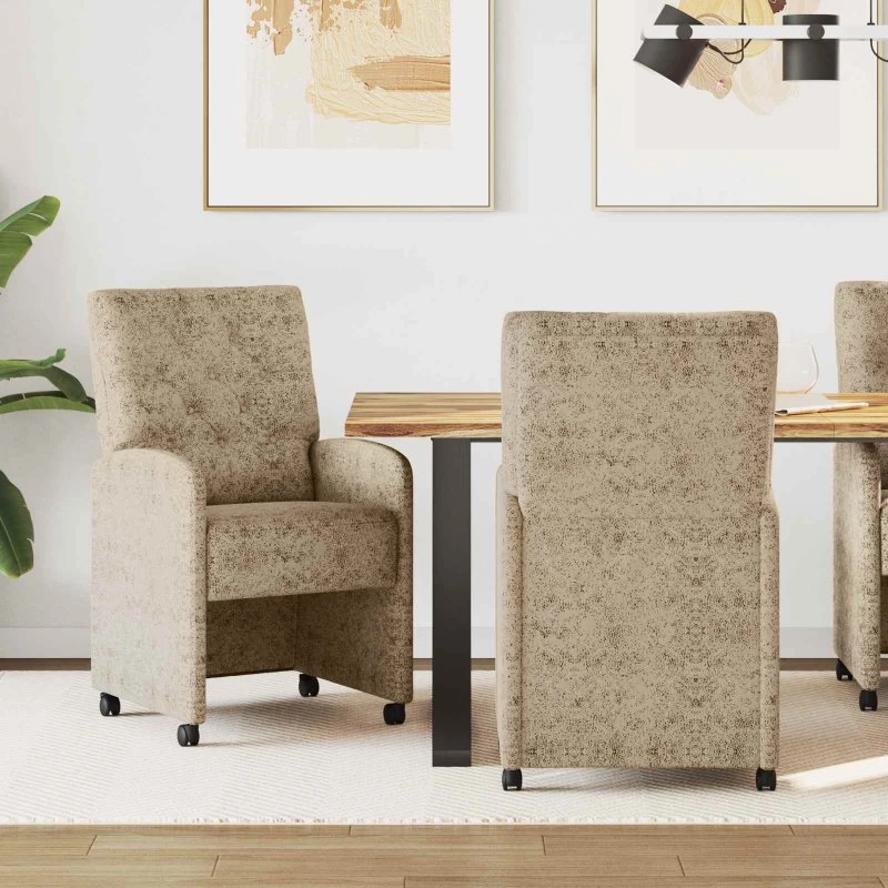 vidaXL Spisebordsstole 2 stk Lysegrå 58 x 67 x 97 cm