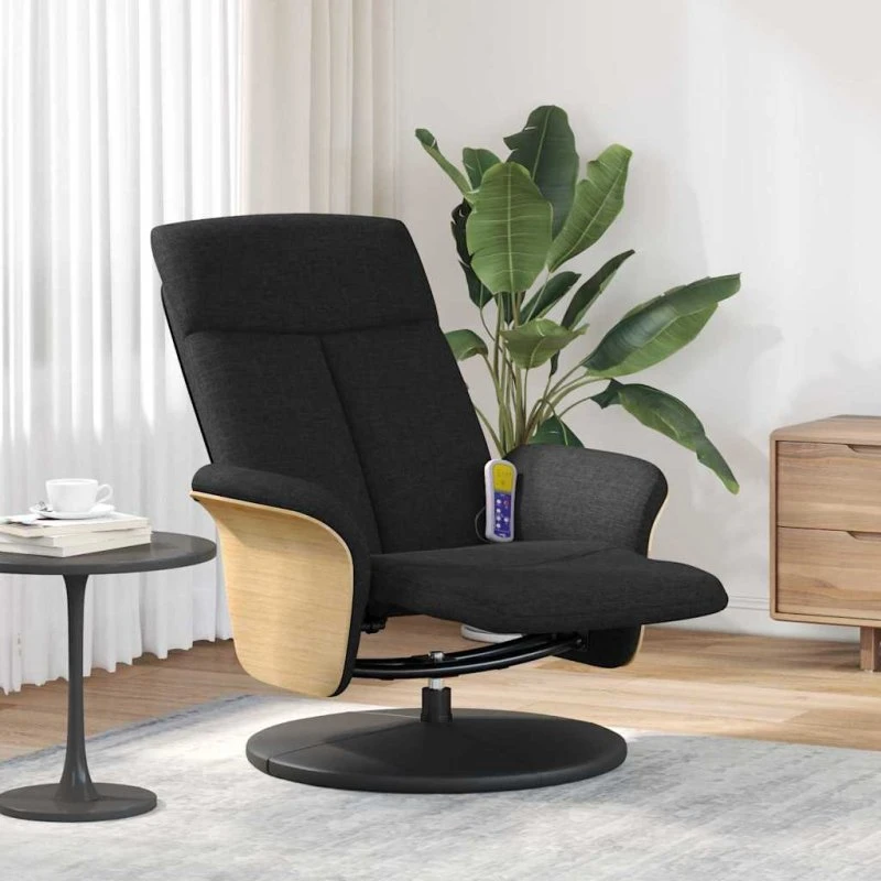 vidaXL Massage Lænestol Sort 79 x 87 x 104,5 cm