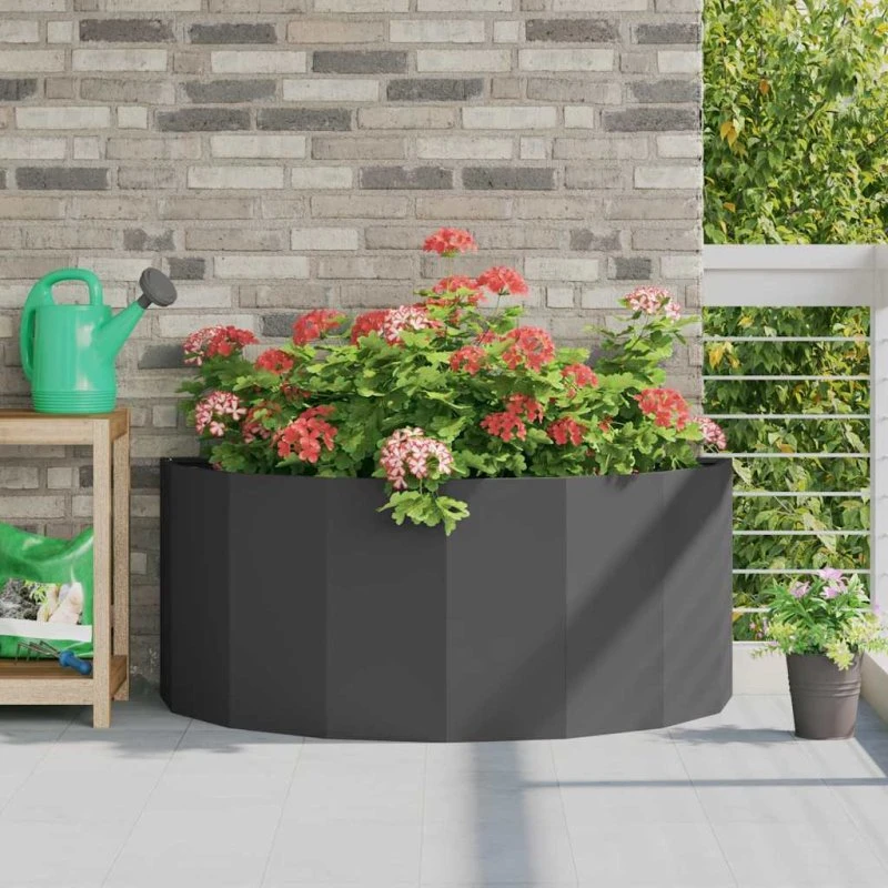 vidaXL Plantekasse Sort 120x60x50 cm Stål