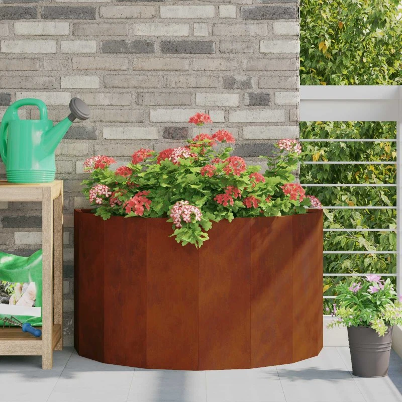 vidaXL Plantekasse Rusten 90 x 45 x 50 cm Cortenstål