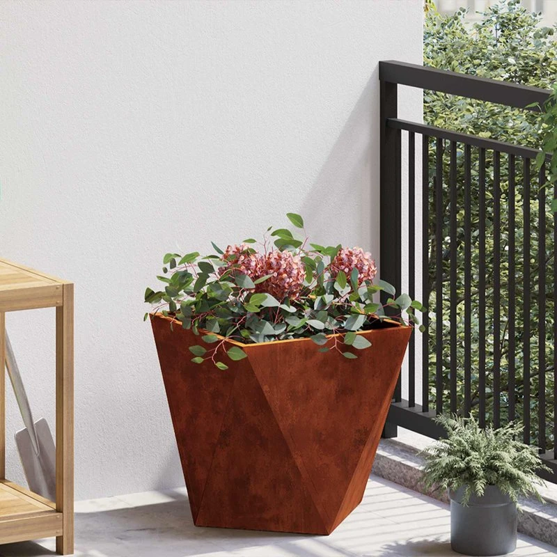 vidaXL Plantekasse Rusten 40x40x40 cm Cortenstål