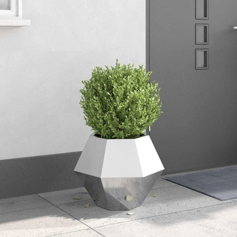 vidaXL Plantekasse Sølv 50x50x40 cm Rustfrit Stål