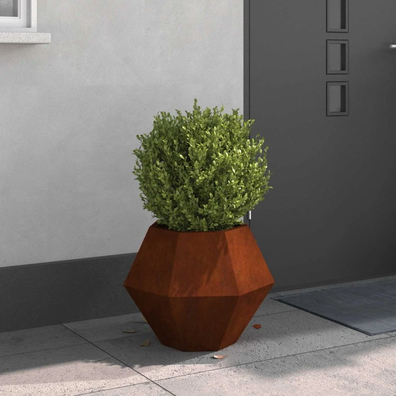 vidaXL Plantekasse Rusten 50x50x40 cm Cortenstål