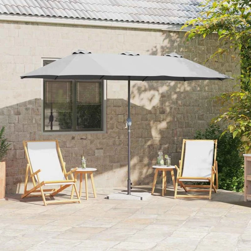vidaXL Havesol Sandfarvet 370 x 197 x 239 cm Polyester & Aluminium