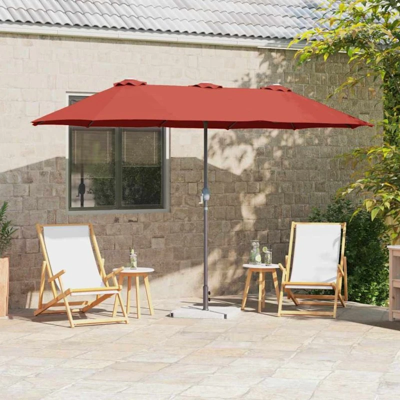 vidaXL Havesol Terrakotta 370 x 197 x 239 cm Polyester & Aluminium