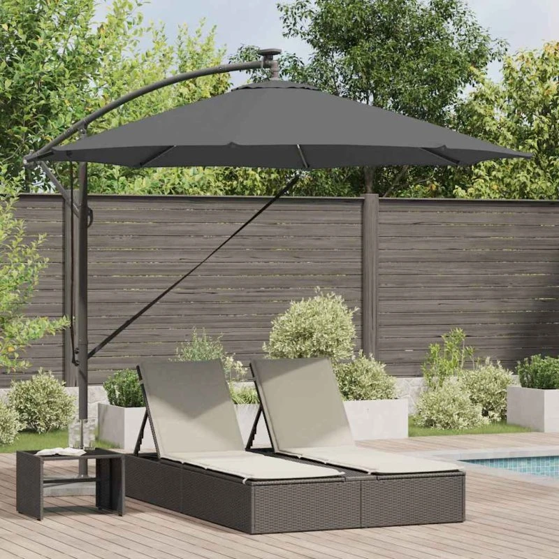 vidaXL Antracit Kantilever Bananparasol 294x294x248 cm