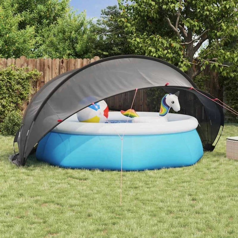vidaXL Pool Dome Sort 405 x 405 x 192 cm