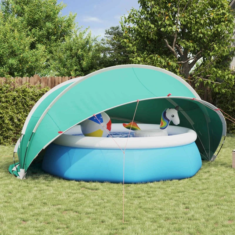 vidaXL Pool Dome Blå 472 x 460 x 229 cm