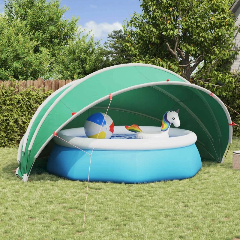 vidaXL Pool Dome Blå 500 x 500 x 236 cm