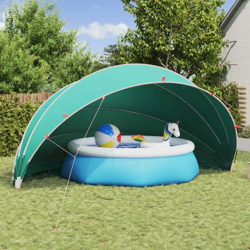 vidaXL Pool Dome Blå 592 x 590 x 275 cm