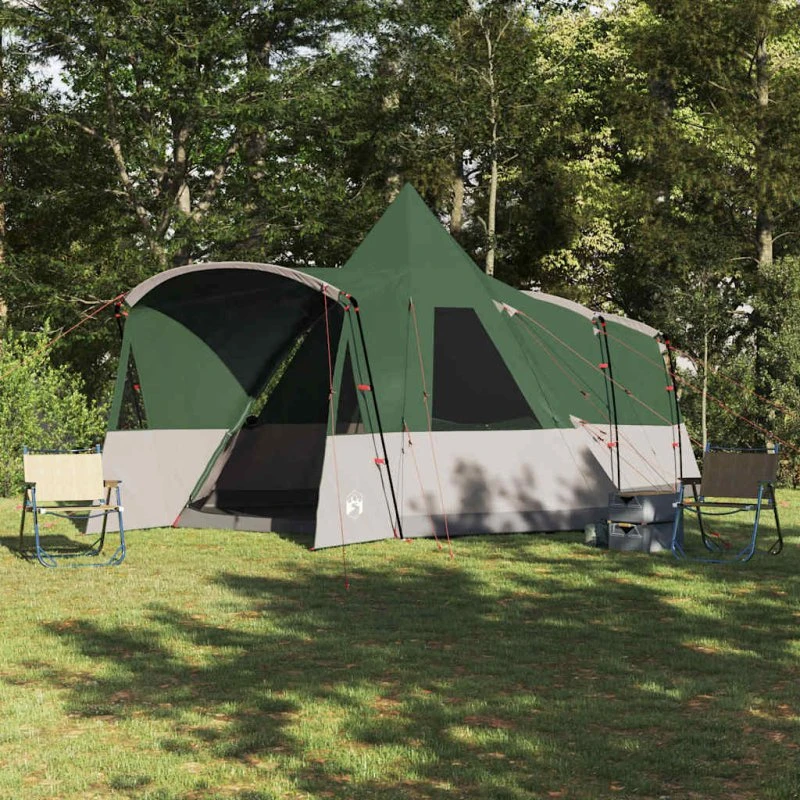 vidaXL Teepee Telt 8-Personer Grønt 720 x 465 x 295 cm