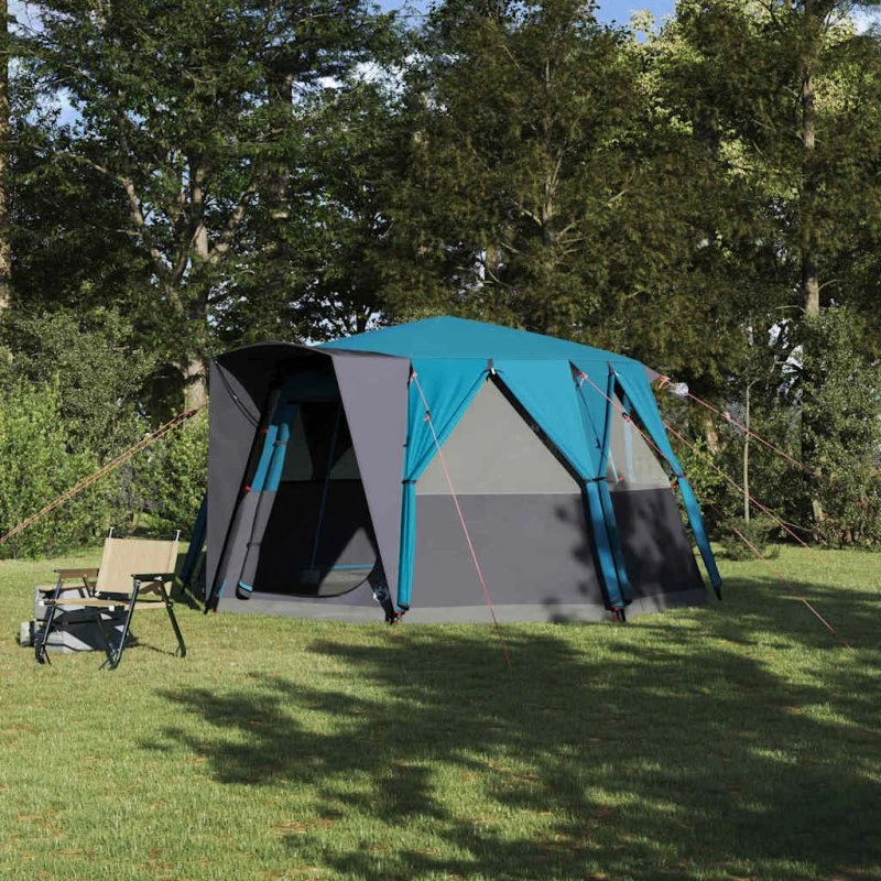 vidaXL Cabin Telt 6-Personer Blå 425 x 396 x 222 cm