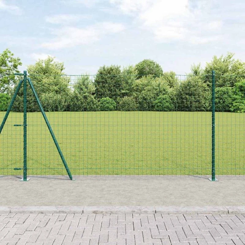 vidaXL Hegnspæl 13 stk Grøn 32 mm 150 cm