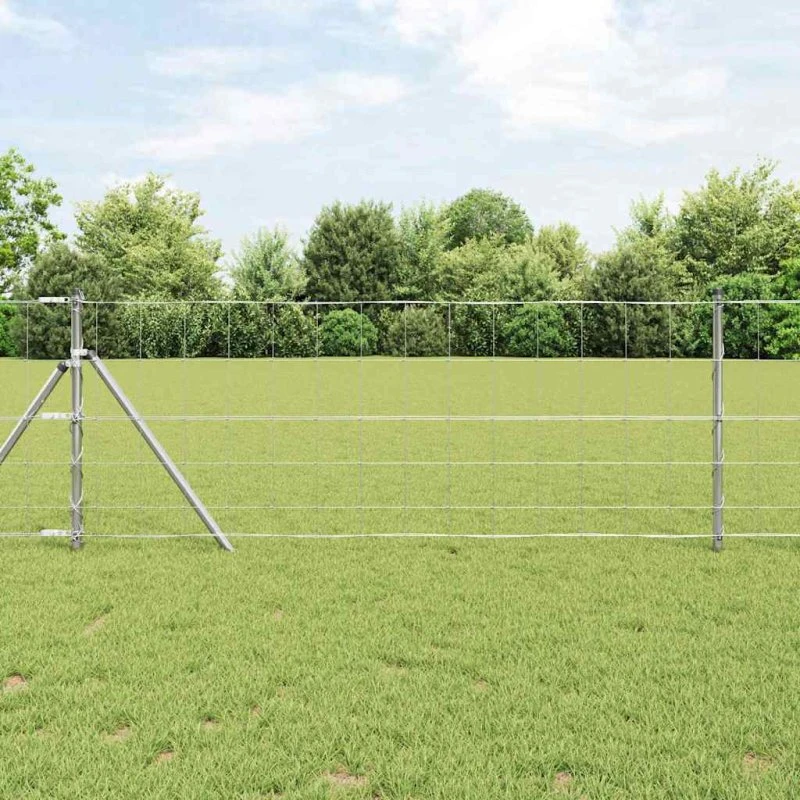 vidaXL Markhegn Sølv 100 x 0.8 m