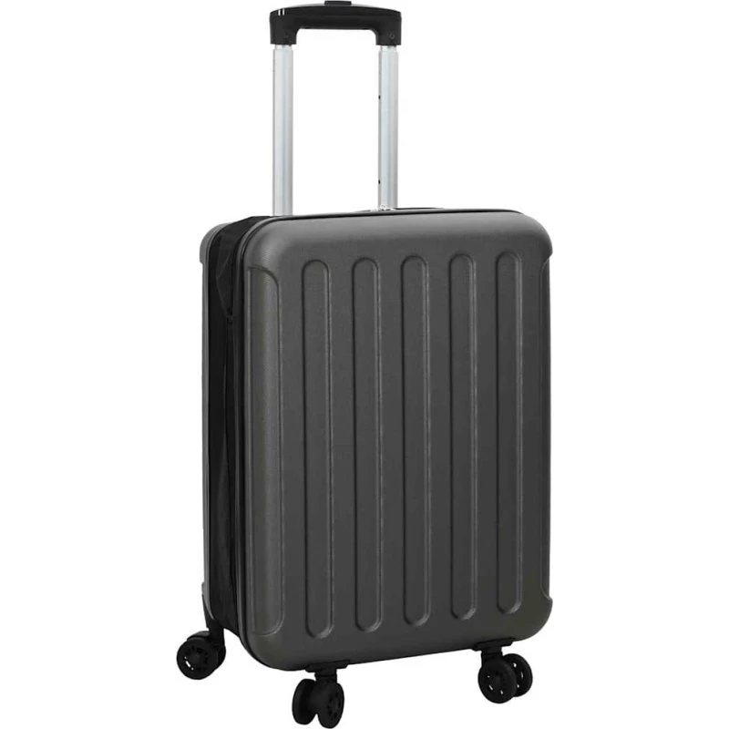 vidaXL Kuffert med lås 34 x 23 x 55,5 cm Mørkegrå ABS