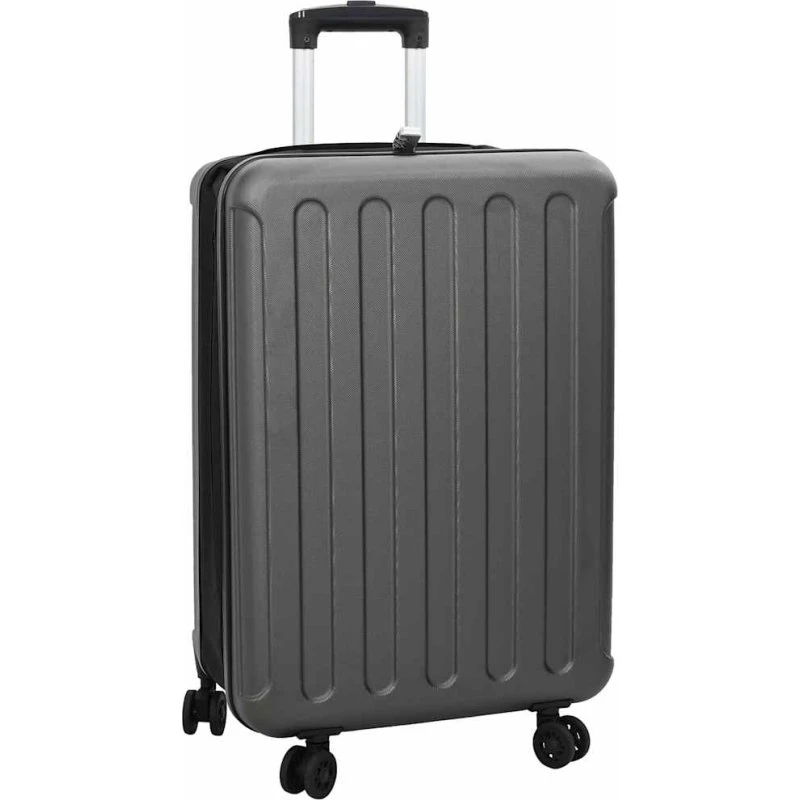 vidaXL Kuffert med lås 43 x 27 x 66 cm Mørkegrå ABS