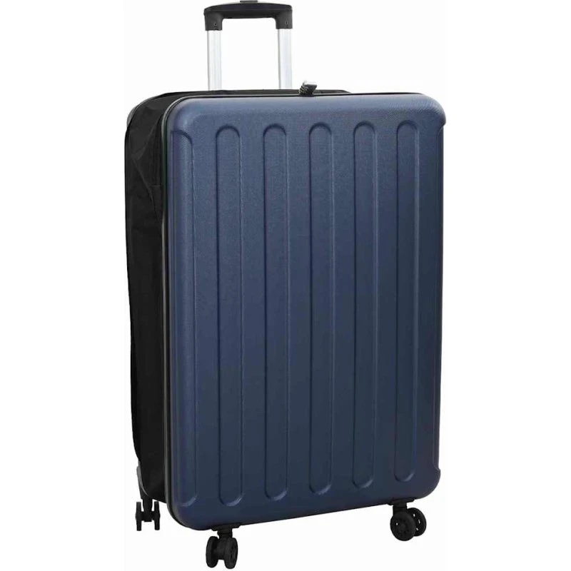 vidaXL Kuffert med lås 50 x 30 x 76 cm Mørkeblå ABS