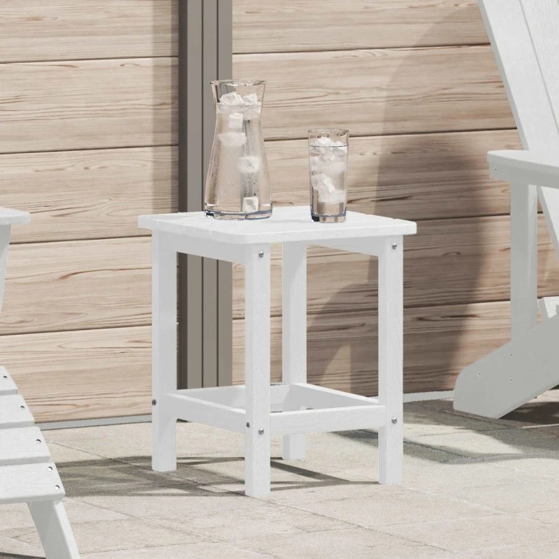 vidaXL Sidebord Hvid 38 x 38 x 46 cm Polyethylen