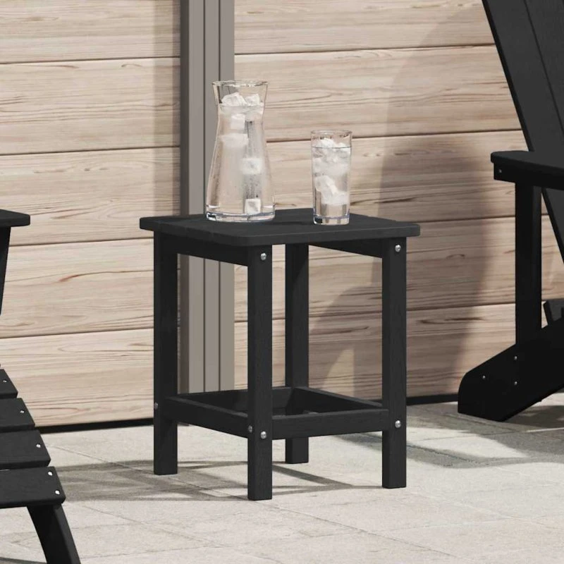 vidaXL Sidebord Sort 38x38x46 cm Polyethylen