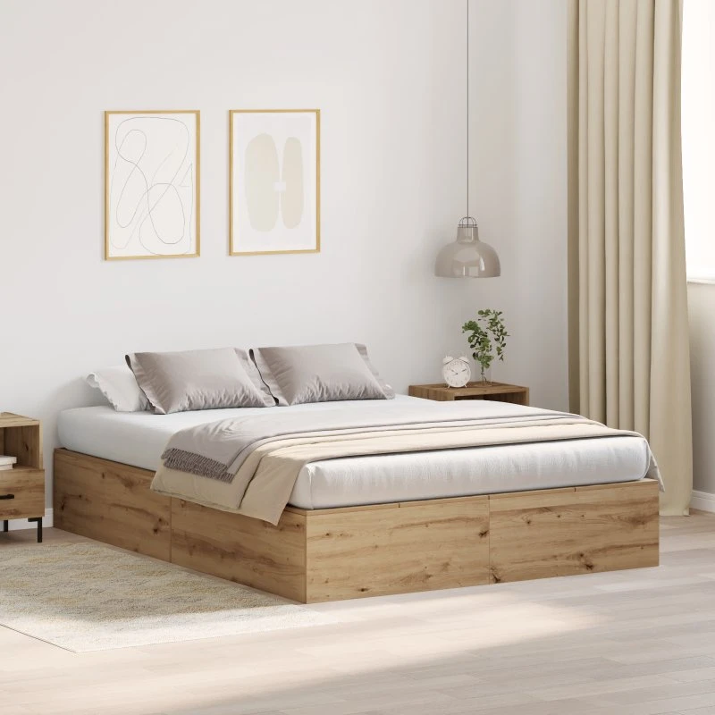 Sengestel Artisan Eg 135 x 190 cm Konstrueret Træ
