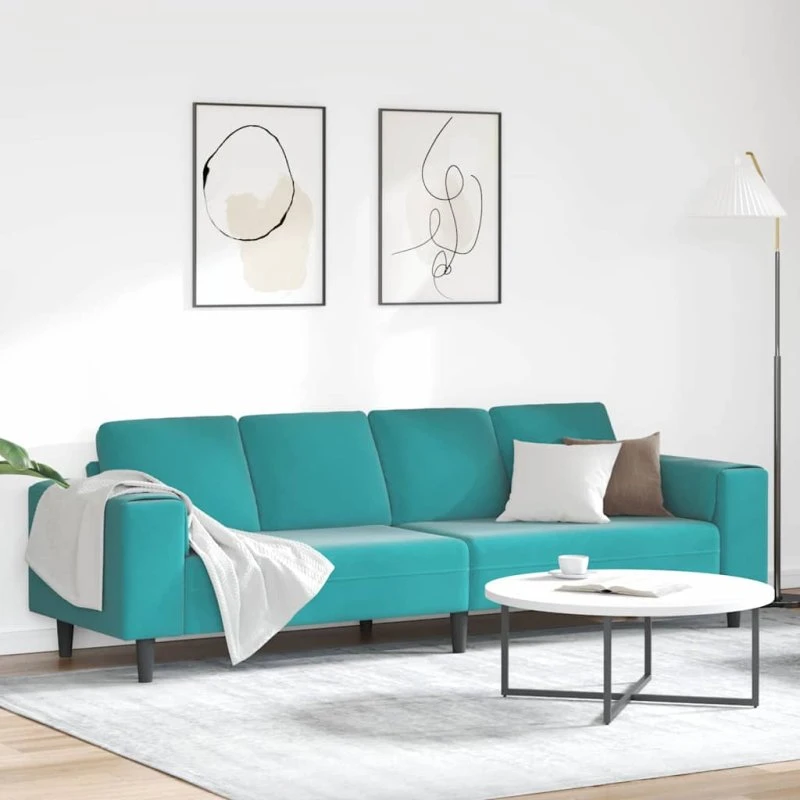 vidaXL Stue Sofa Turkis 250x188x76 cm