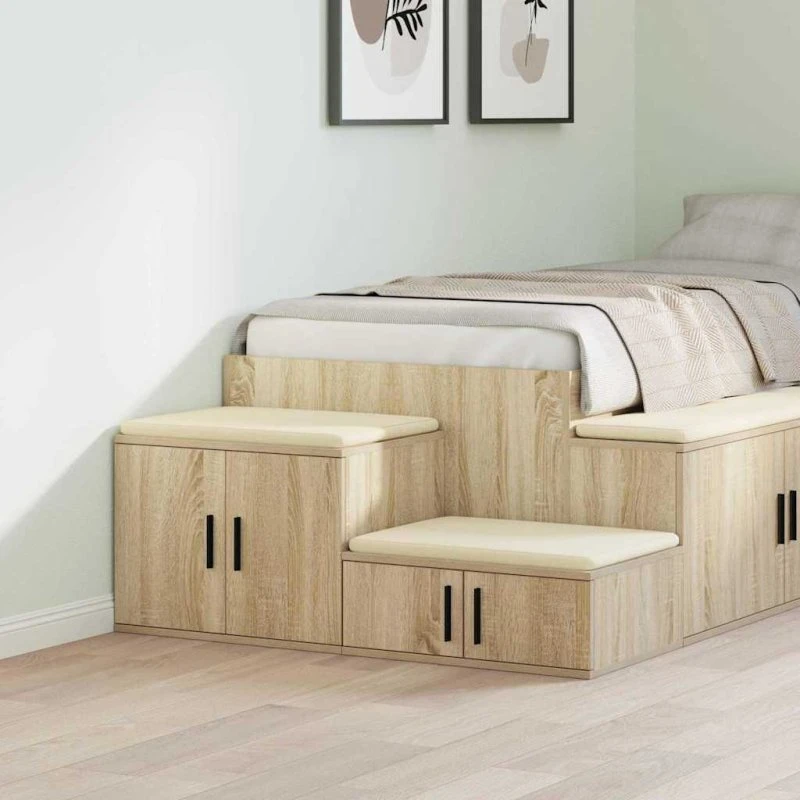 vidaXL Opbevaringsskab Sonoma-Eg 103 x 41 x 40 cm