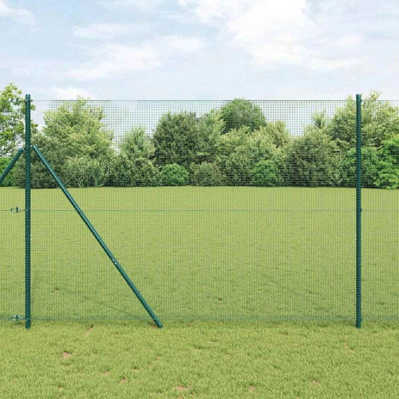 vidaXL Svejset Trådhegn Grøn 1,6 x 25 m