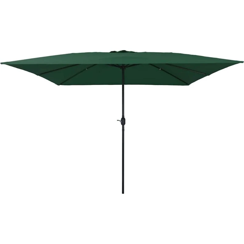 vidaXL Havesol Grøn 295 x 295 x 245 cm, Polyester og Stål