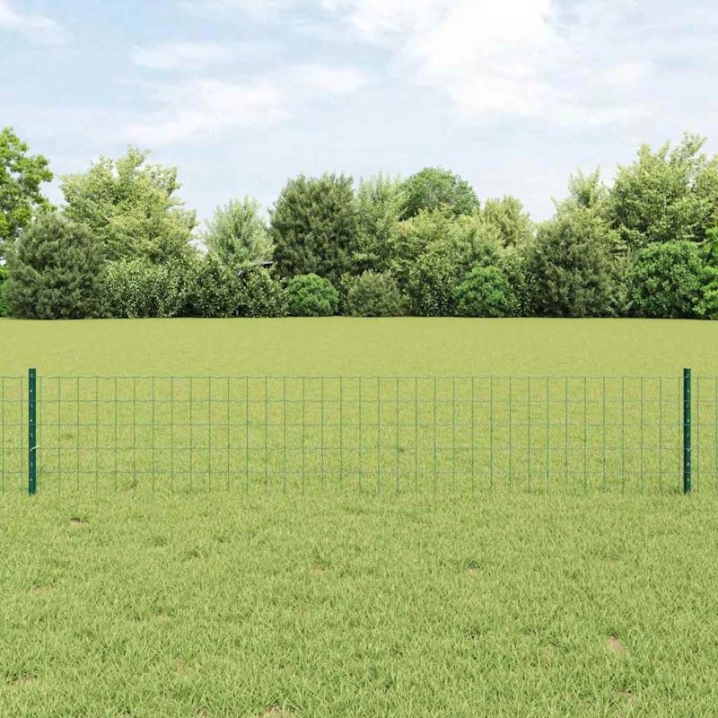 vidaXL Hegn med Post Grøn 0,4 x 10 m