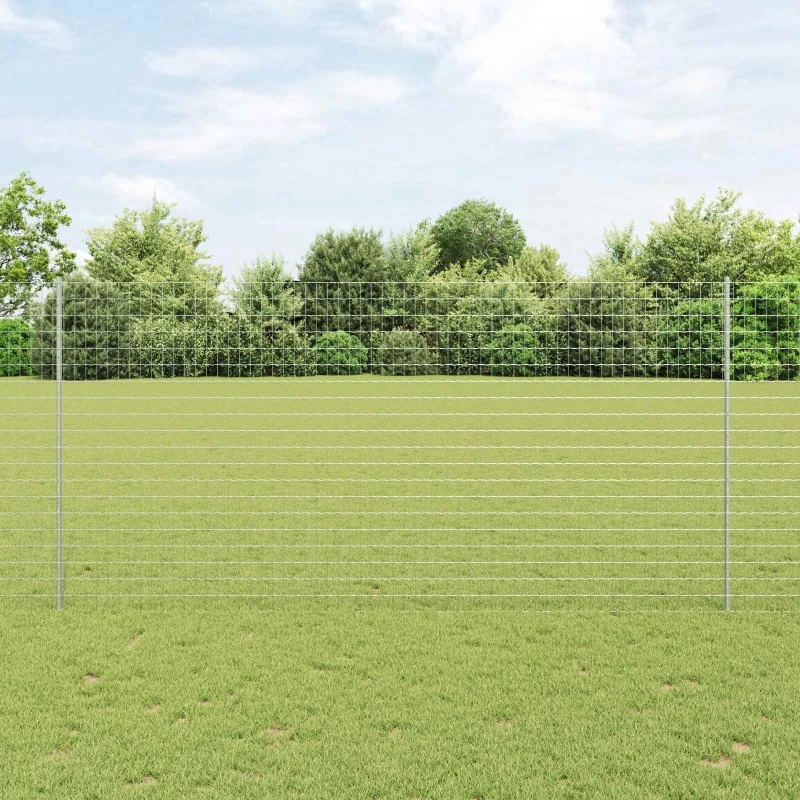 vidaXL Hegn med Post Sølv 1,6 x 10 m