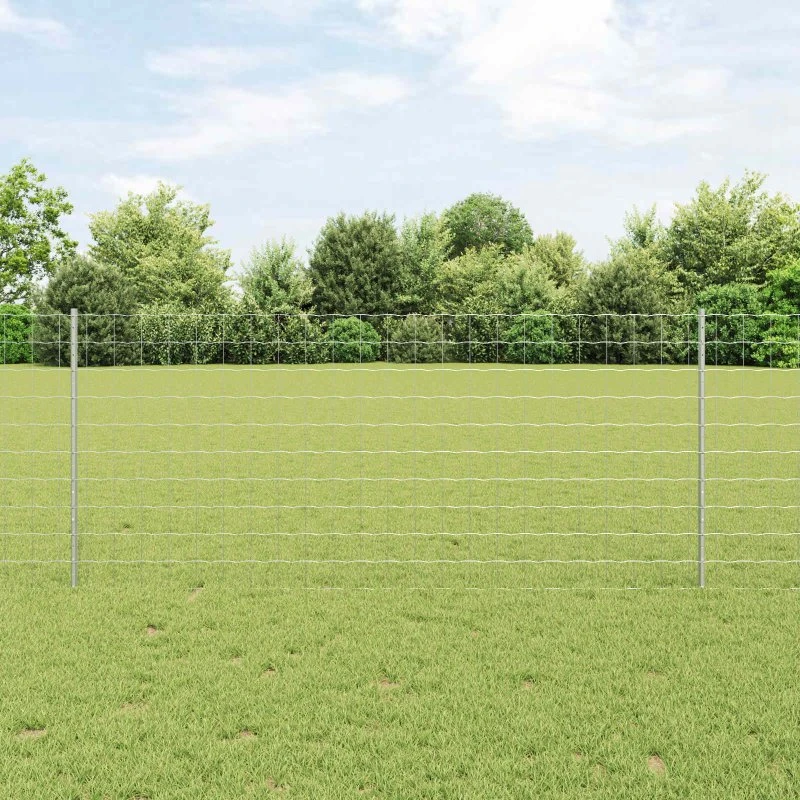 vidaXL Hegn med Post Sølv 1x10 m
