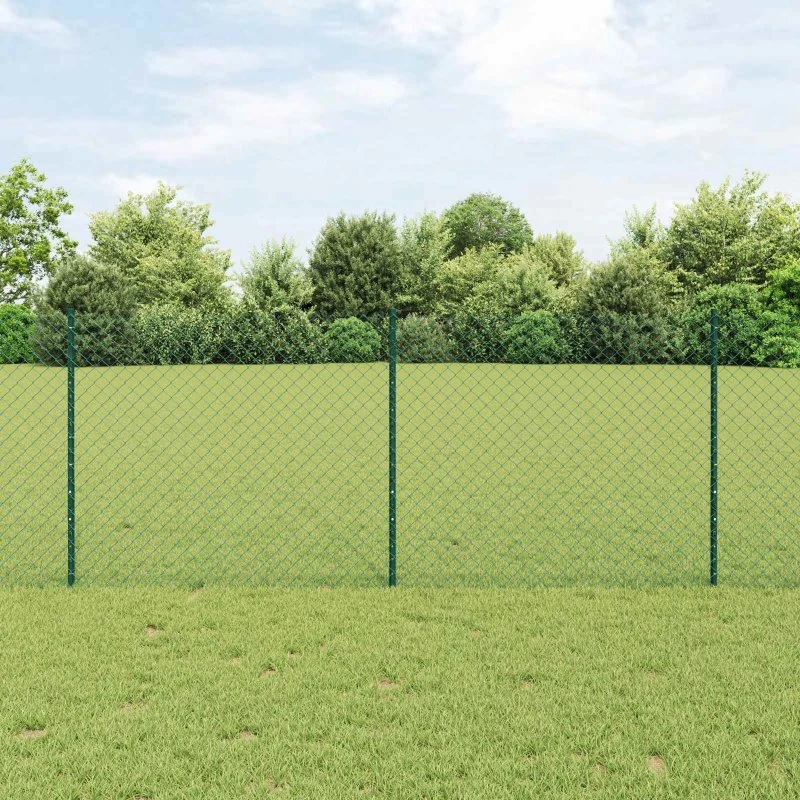 vidaXL Hegn med Post Grøn 1 x 10 m
