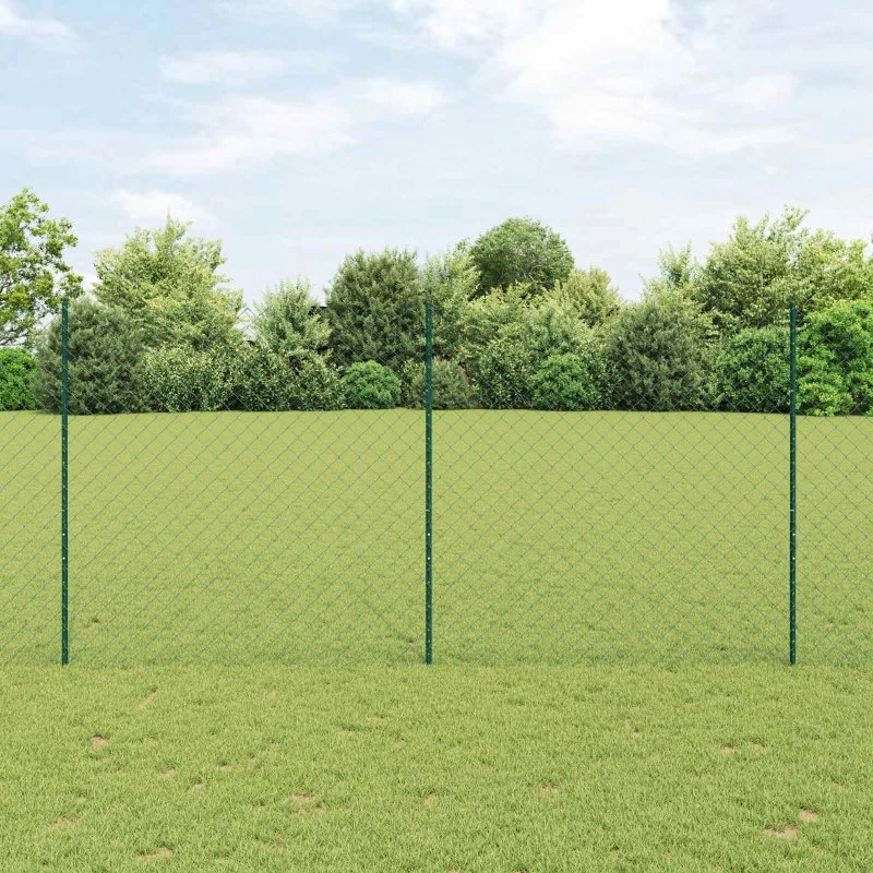vidaXL Hegn med Post Grøn 1,6 x 10 m