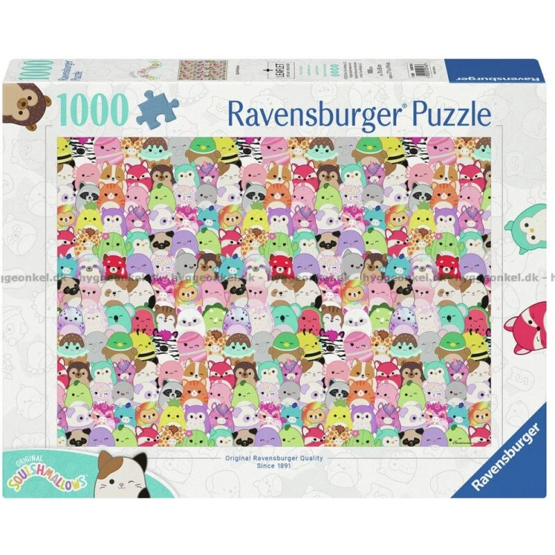 Ravensburger Squishmallows Puslespil - 1000 brikker