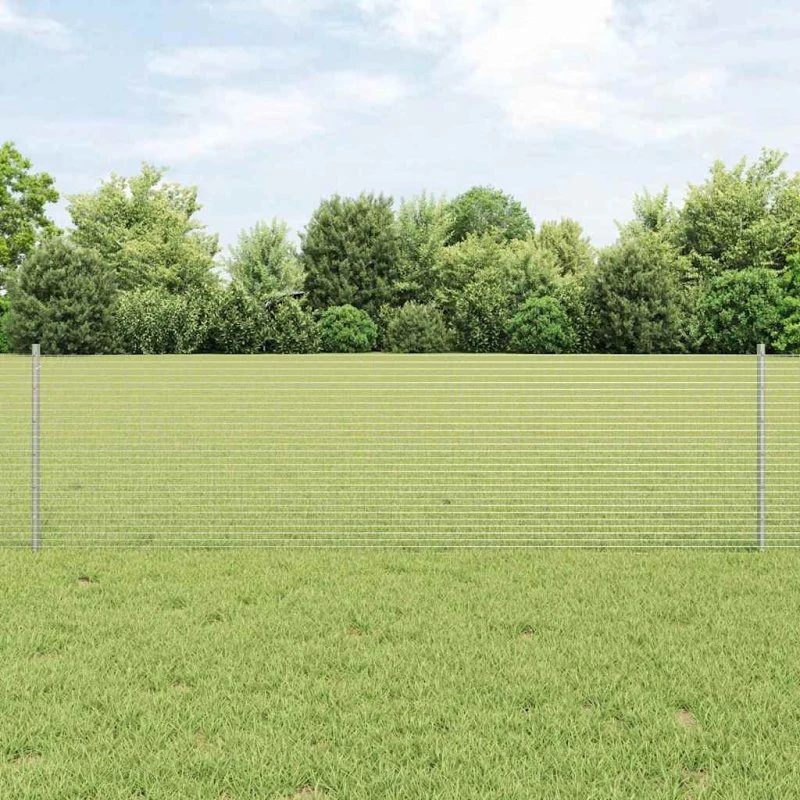 vidaXL Hegn med Post Sølv 0,6 x 50 m