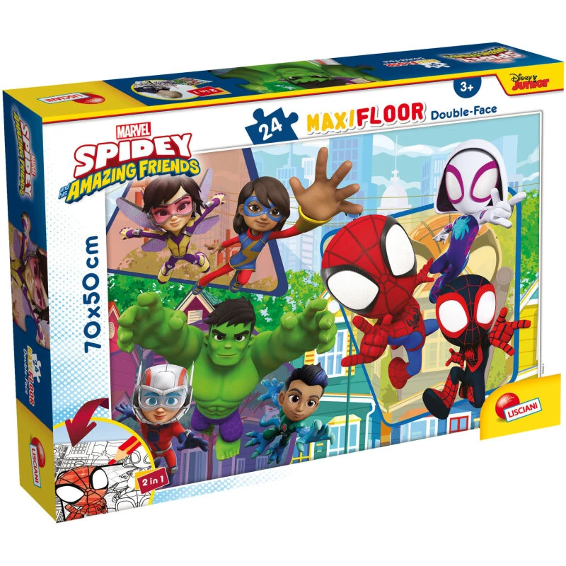 Spidey and His Amazing Friends Maxi-puslespil 24 brikker (70x50 cm)