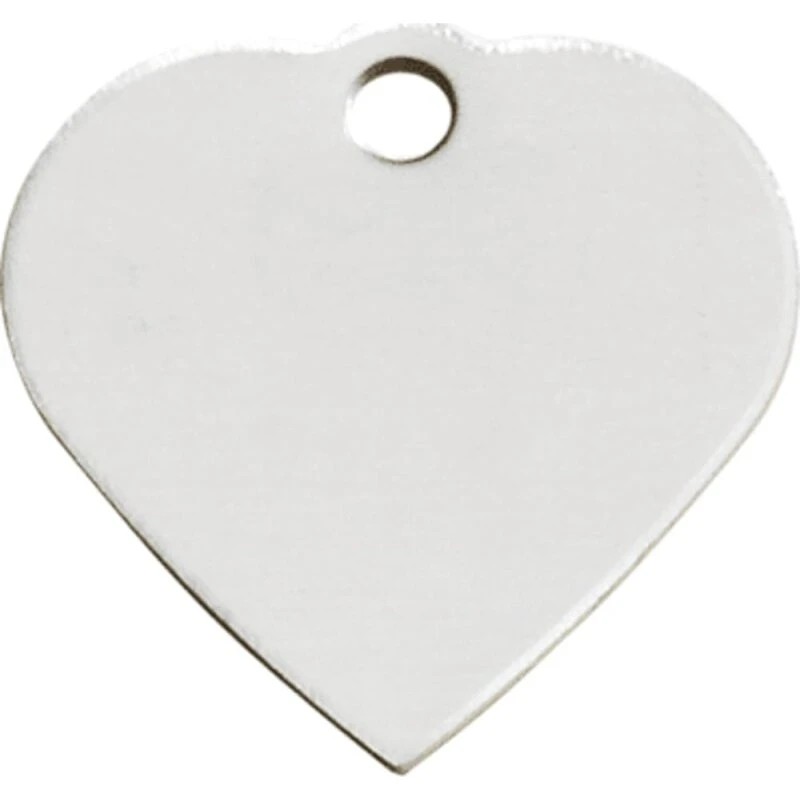 iMARC Hjerte hundetegn, lille, forkromet