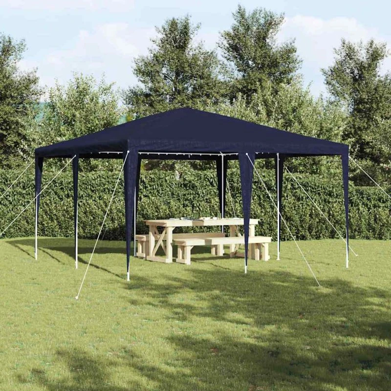 vidaXL Party Tent Blå 400x400x266 cm Polyethylen & Stål