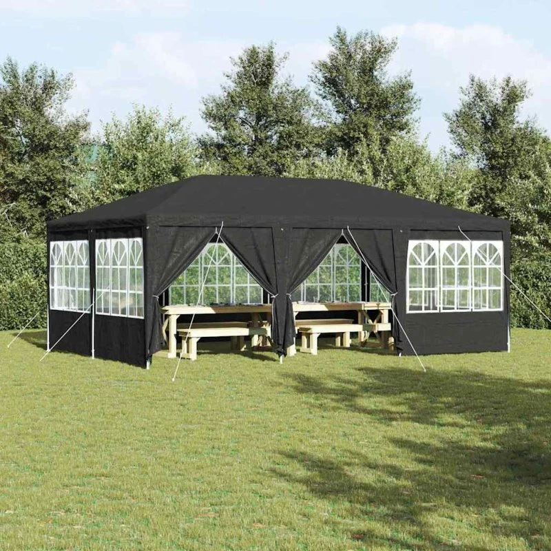 vidaXL Party Tent Antracit 600 x 400 x 266 cm