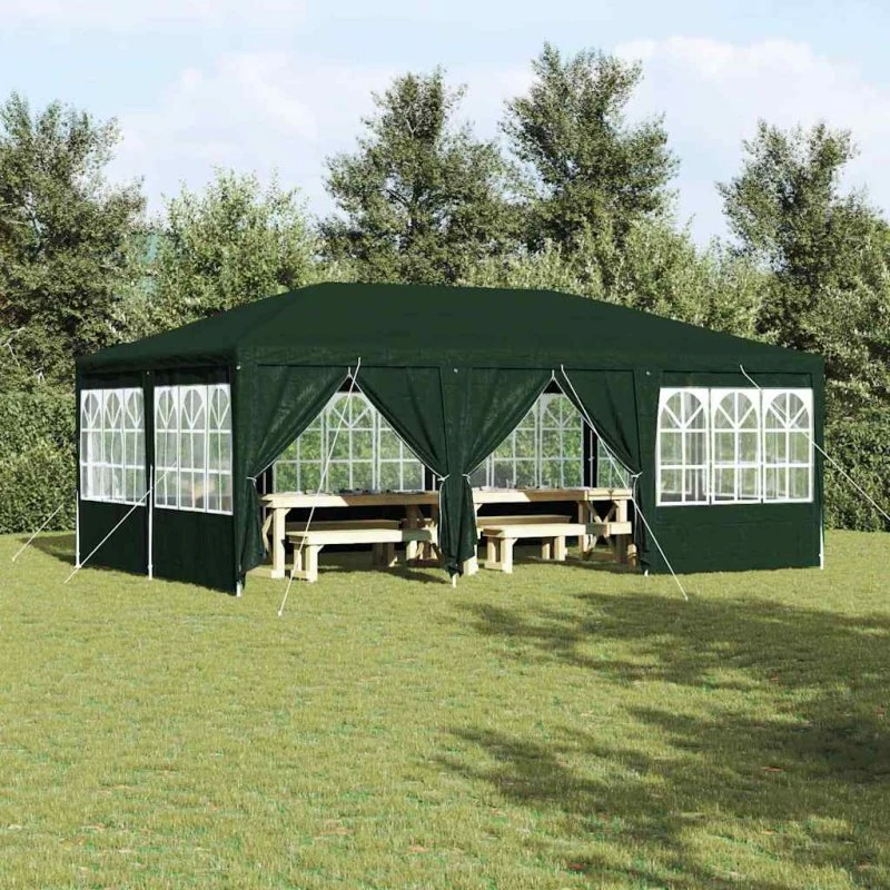 vidaXL Party Tent Grøn 600x400x266 cm Polyethylen