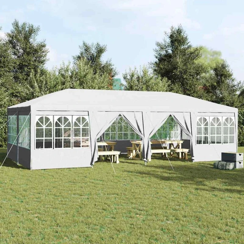 vidaXL Hvid Party Tent 800 x 400 x 266 cm Polyethylen