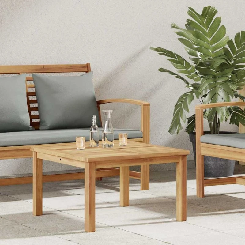 vidaXL Sofabord Brun 60x60x36 cm Massivt Teaktræ