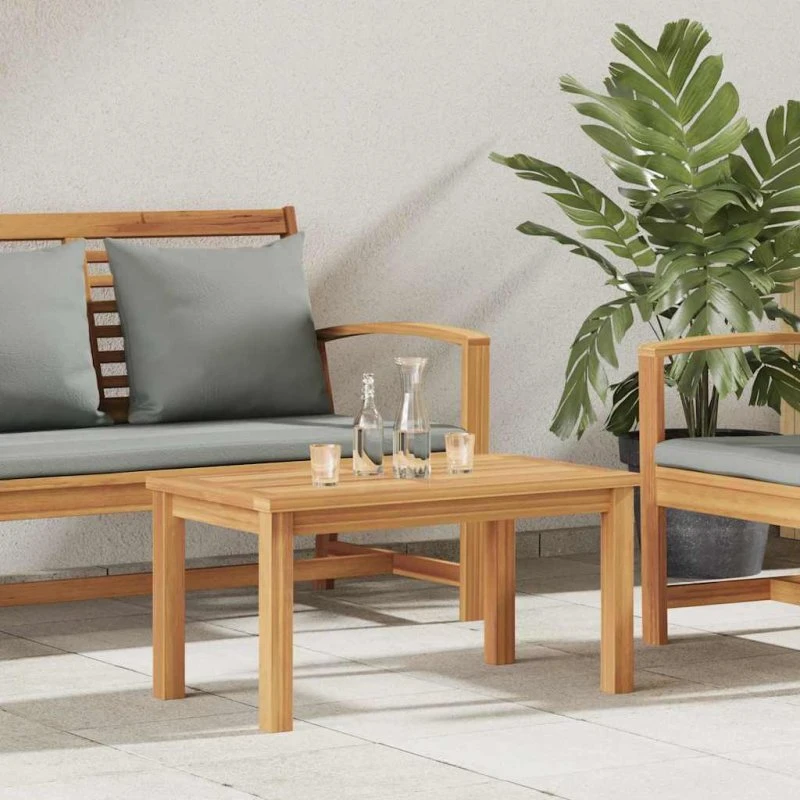 vidaXL Sofabord Brun 70x40x36 cm Massiv Teaktræ