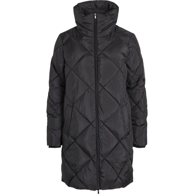 VILA VIADAYA damejakke – sort, let og varm (genanv. polyester)