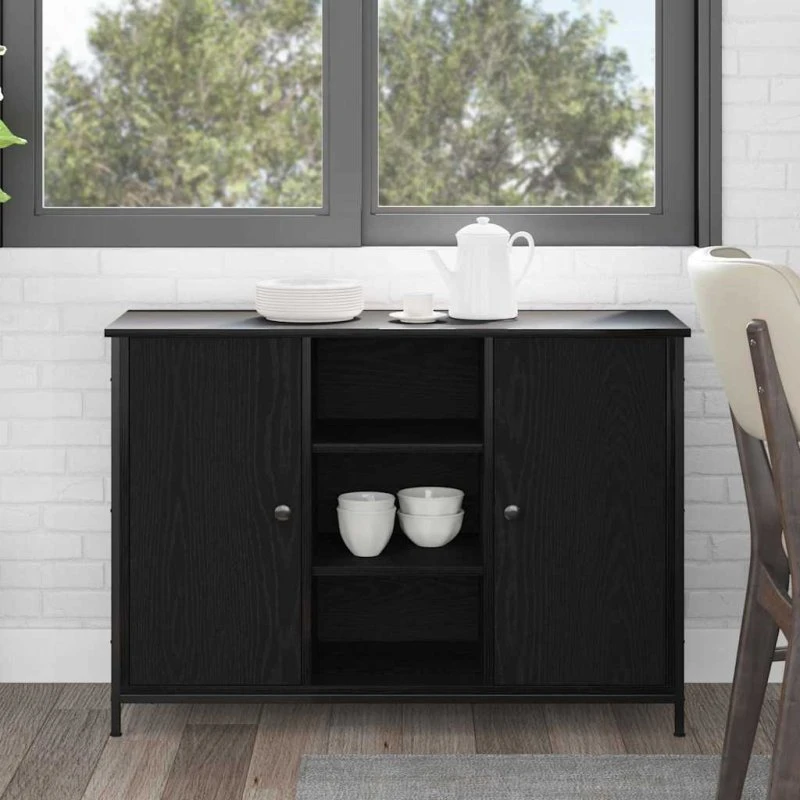vidaXL Sideboard Sort, 100 x 35 x 70 cm